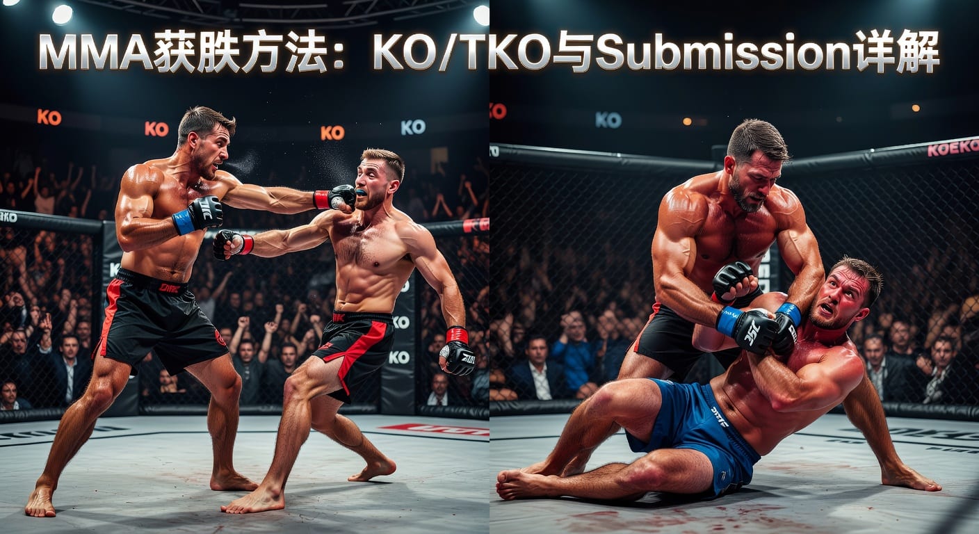 MMA方法：KO/TKO与Submission判定实战解读